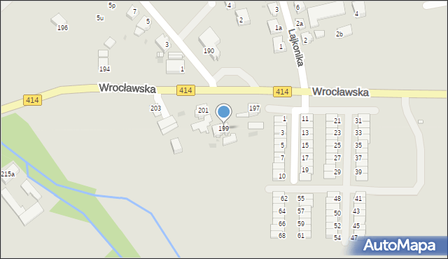 Opole, Wrocławska, 199, mapa Opola