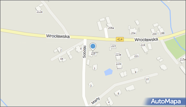 Opole, Wrocławska, 225, mapa Opola