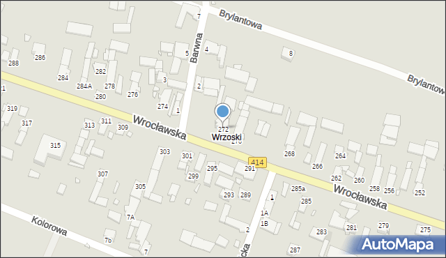 Opole, Wrocławska, 272, mapa Opola