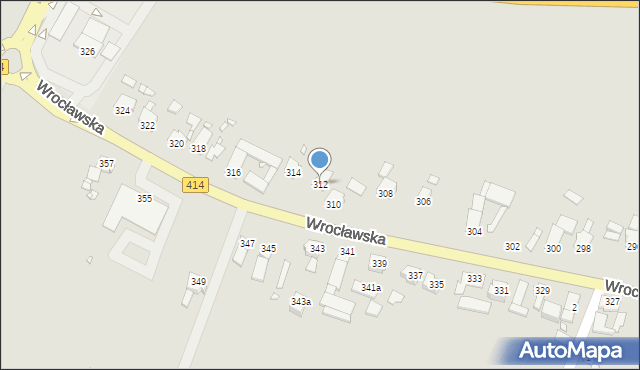 Opole, Wrocławska, 312, mapa Opola