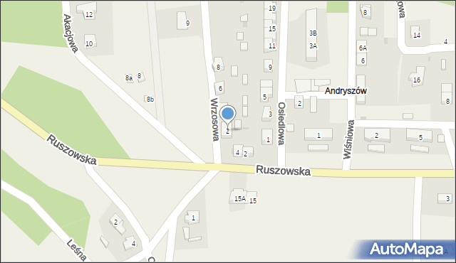 Osiecznica, Wrzosowa, 2, mapa Osiecznica