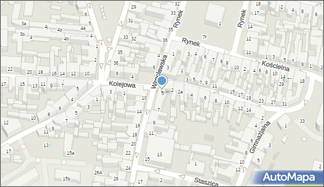 Ostrów Wielkopolski, Wrocławska, 5, mapa Ostrów Wielkopolski