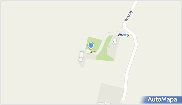 Paczyna, Wrzosy, 4, mapa Paczyna