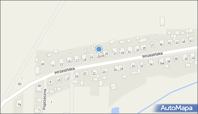 Pięczkowo, Wrzesińska, 23, mapa Pięczkowo