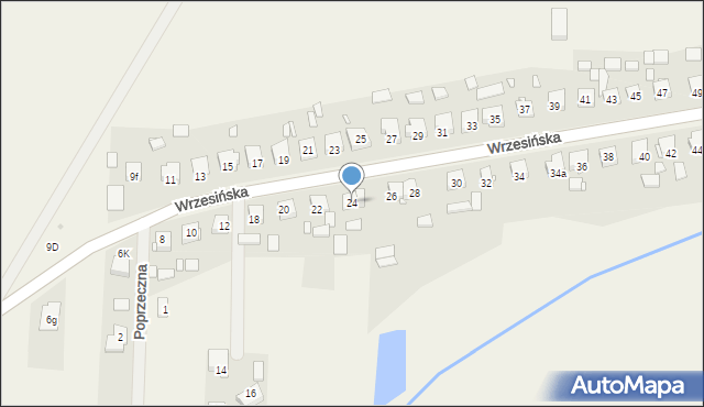 Pięczkowo, Wrzesińska, 24, mapa Pięczkowo