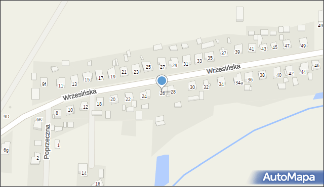 Pięczkowo, Wrzesińska, 26, mapa Pięczkowo