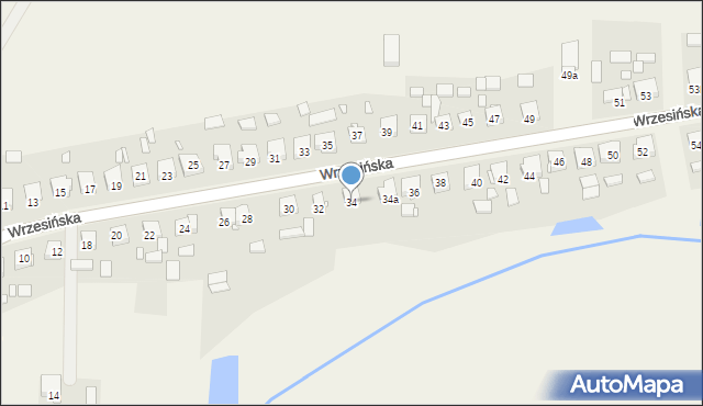 Pięczkowo, Wrzesińska, 34, mapa Pięczkowo