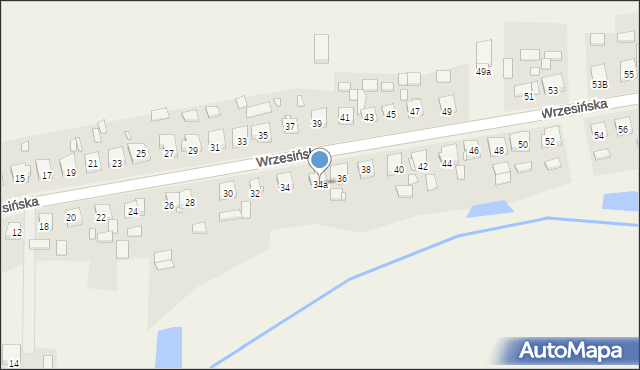 Pięczkowo, Wrzesińska, 34a, mapa Pięczkowo