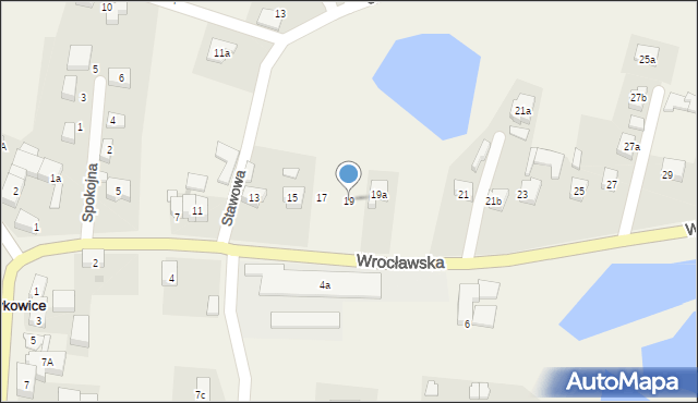 Pietrzykowice, Wrocławska, 19, mapa Pietrzykowice