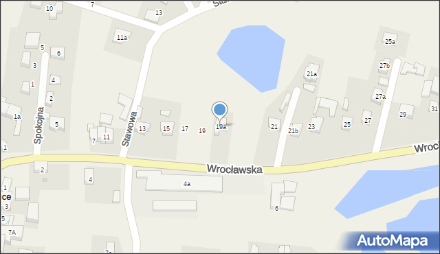 Pietrzykowice, Wrocławska, 19a, mapa Pietrzykowice