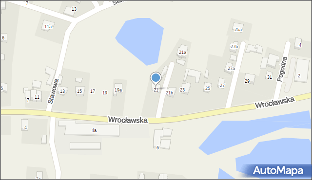 Pietrzykowice, Wrocławska, 21, mapa Pietrzykowice