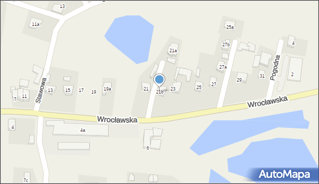 Pietrzykowice, Wrocławska, 21b, mapa Pietrzykowice