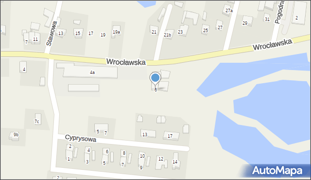 Pietrzykowice, Wrocławska, 6, mapa Pietrzykowice