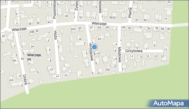 Piotrków Trybunalski, Wrzosowa, 6, mapa Piotrków Trybunalski