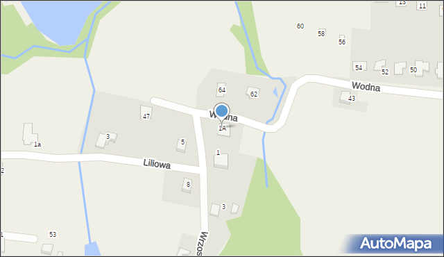 Pisarzowice, Wrzosowa, 1A, mapa Pisarzowice