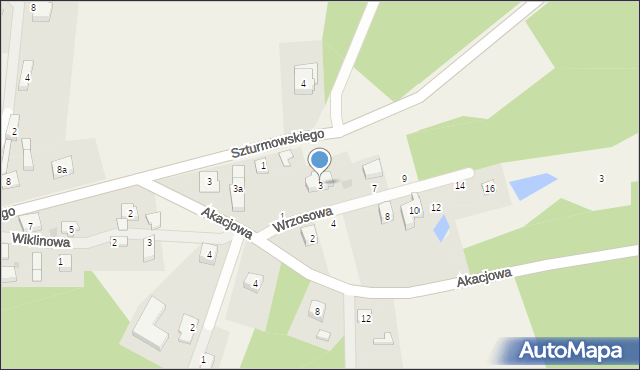 Pogódki, Wrzosowa, 3, mapa Pogódki