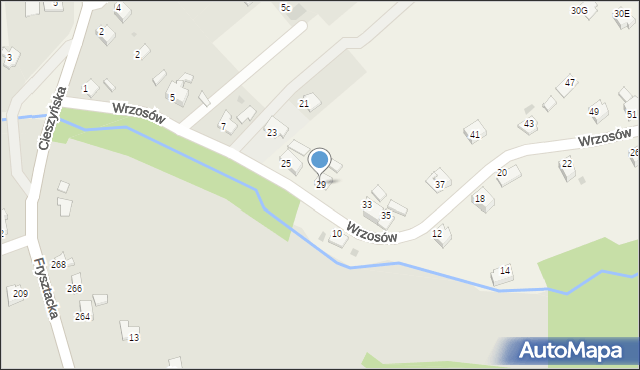 Pogwizdów, Wrzosów, 29, mapa Pogwizdów