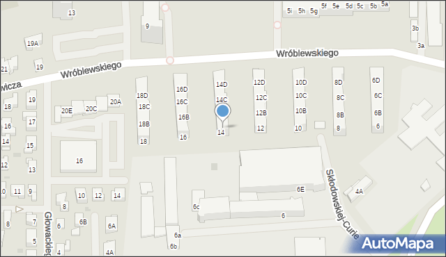 Police, Wróblewskiego Zygmunta, gen., 14A, mapa Police