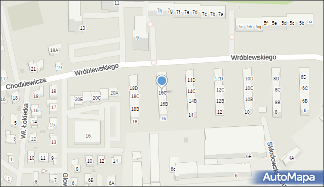 Police, Wróblewskiego Zygmunta, gen., 16C, mapa Police