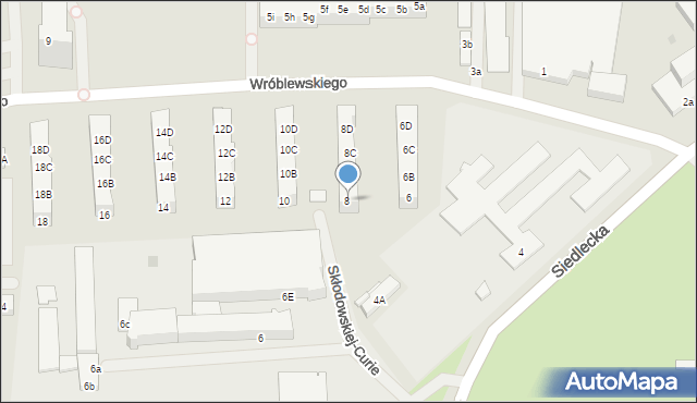 Police, Wróblewskiego Zygmunta, gen., 8A, mapa Police