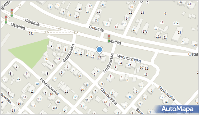 Poznań, Wronczyńska, 18, mapa Poznania