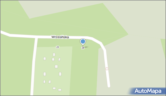 Poznań, Wrzesińska, 28, mapa Poznania