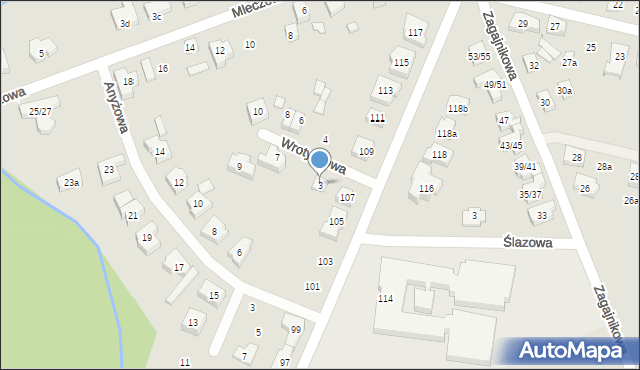 Poznań, Wrotyczowa, 3, mapa Poznania