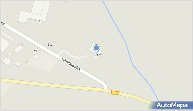 Prusice, Wrocławska, 48, mapa Prusice