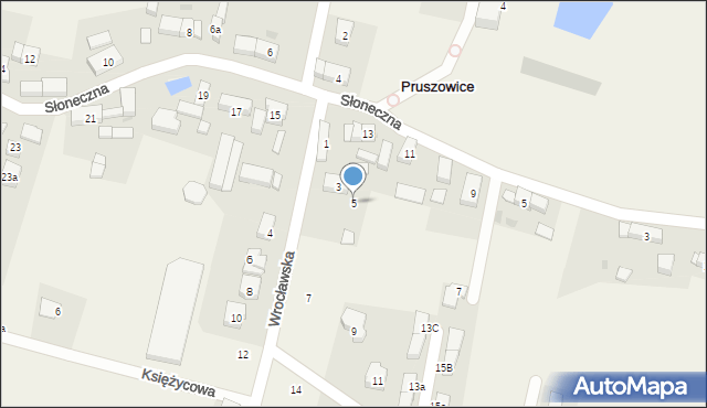 Pruszowice, Wrocławska, 5, mapa Pruszowice