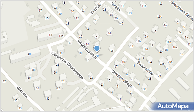 Przemyśl, Wróblewskiego Walerego, gen., 10, mapa Przemyśla