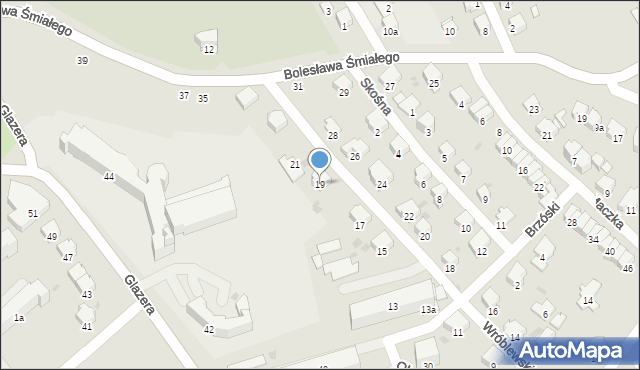 Przemyśl, Wróblewskiego Walerego, gen., 19, mapa Przemyśla