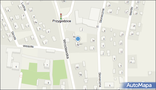 Przygodzice, Wrocławska, 64, mapa Przygodzice