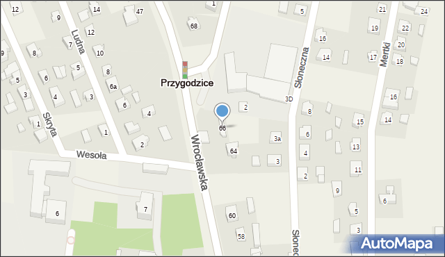 Przygodzice, Wrocławska, 66, mapa Przygodzice