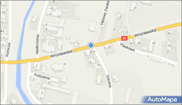 Pszenno, Wrocławska, 10, mapa Pszenno