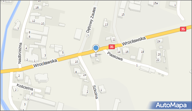 Pszenno, Wrocławska, 12, mapa Pszenno