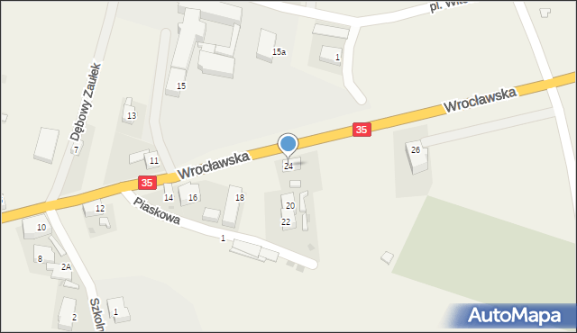 Pszenno, Wrocławska, 24, mapa Pszenno