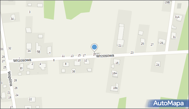 Pysznica, Wrzosowa, 19, mapa Pysznica