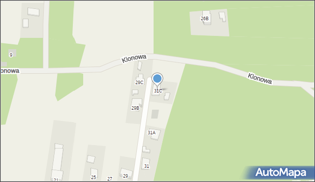 Pysznica, Wrzosowa, 31C, mapa Pysznica