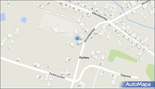 Pyzdry, Wrocławska, 18, mapa Pyzdry