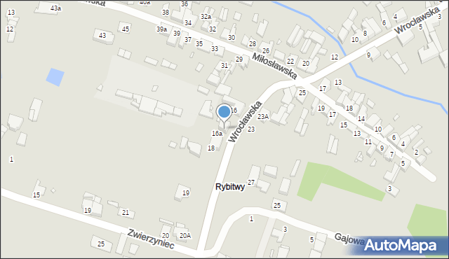 Pyzdry, Wrocławska, 18a, mapa Pyzdry