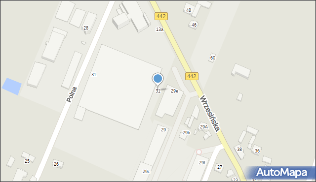 Pyzdry, Wrzesińska, 31, mapa Pyzdry