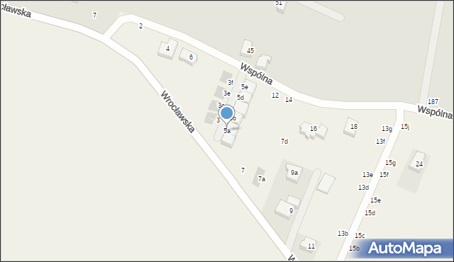 Radomierzyce, Wrocławska, 5a, mapa Radomierzyce