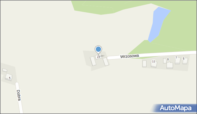 Radostowice, Wrzosowa, 13, mapa Radostowice