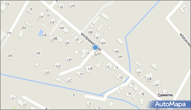 Radzymin, Wróblewskiego Zygmunta, gen., 11, mapa Radzymin