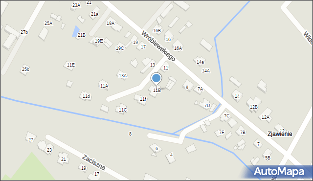 Radzymin, Wróblewskiego Zygmunta, gen., 11B, mapa Radzymin