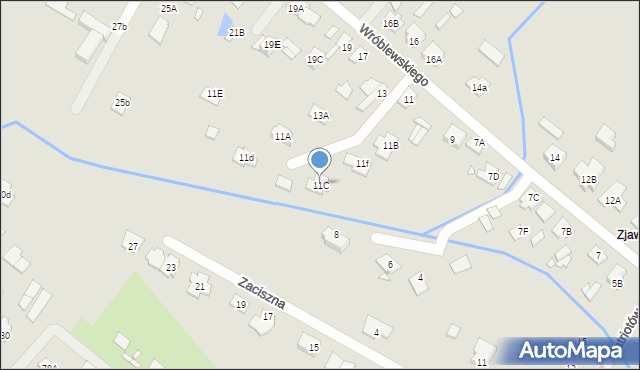 Radzymin, Wróblewskiego Zygmunta, gen., 11C, mapa Radzymin