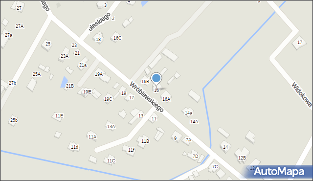 Radzymin, Wróblewskiego Zygmunta, gen., 16, mapa Radzymin