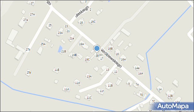 Radzymin, Wróblewskiego Zygmunta, gen., 19, mapa Radzymin