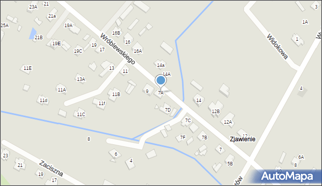 Radzymin, Wróblewskiego Zygmunta, gen., 7A, mapa Radzymin