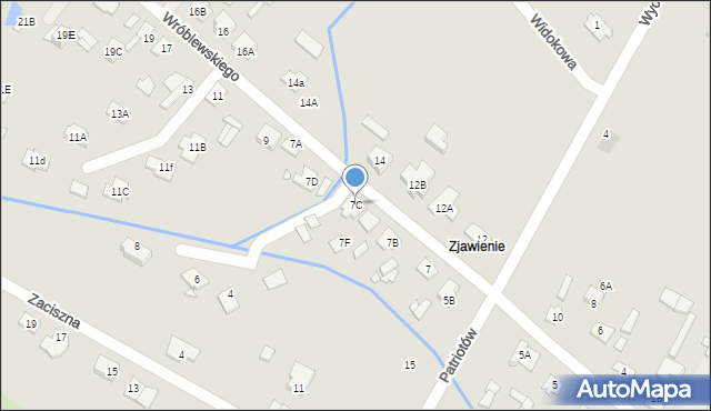 Radzymin, Wróblewskiego Zygmunta, gen., 7C, mapa Radzymin